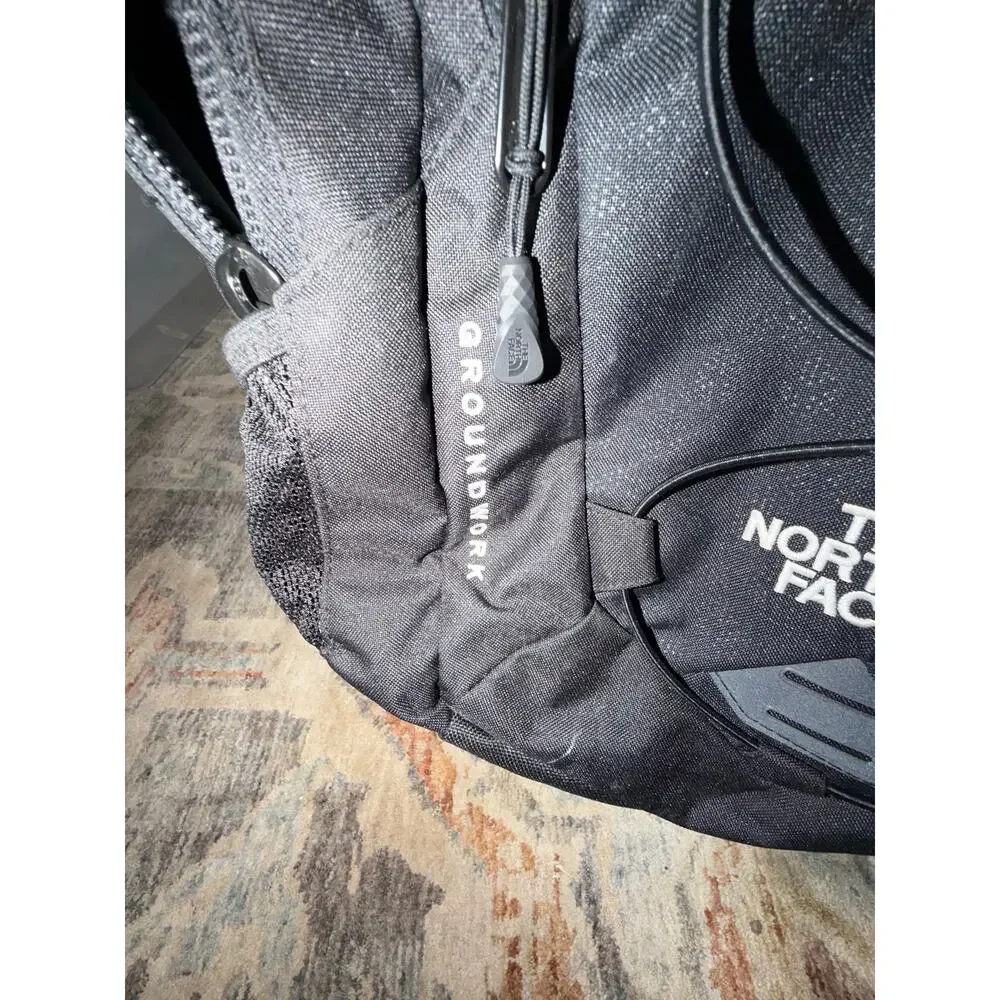The North Face Groundwork Backpack Black Laptop School Travel Daypack